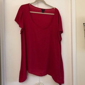 Torrid  hot pink top size 1